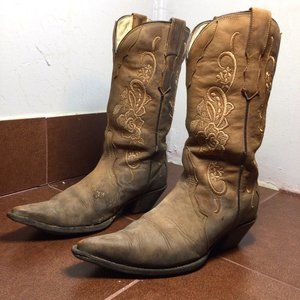 Rudel 90s women  leather cowboy boots